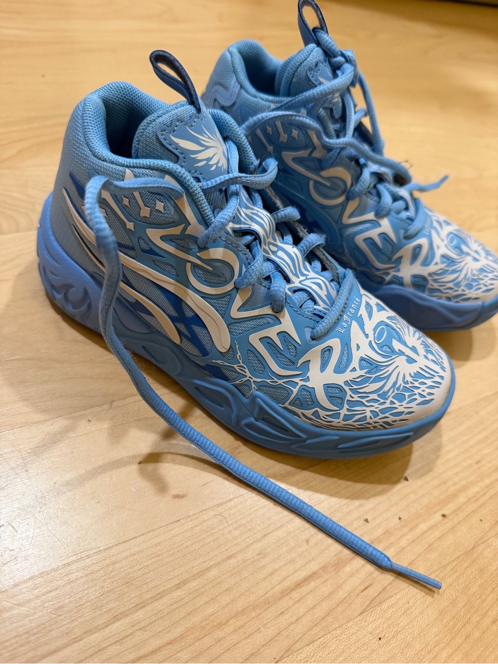 Lamelo Ball Puma Kids Blue Graphic Athletic Sneakers